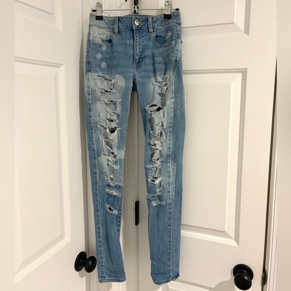 american eagle high rise jegging